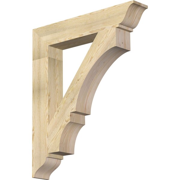 Ekena Millwork Balboa Traditional Rough Sawn Bracket, Douglas Fir, 6"W x 36"D x 42"H BKT06X36X42BOA01RDF - main